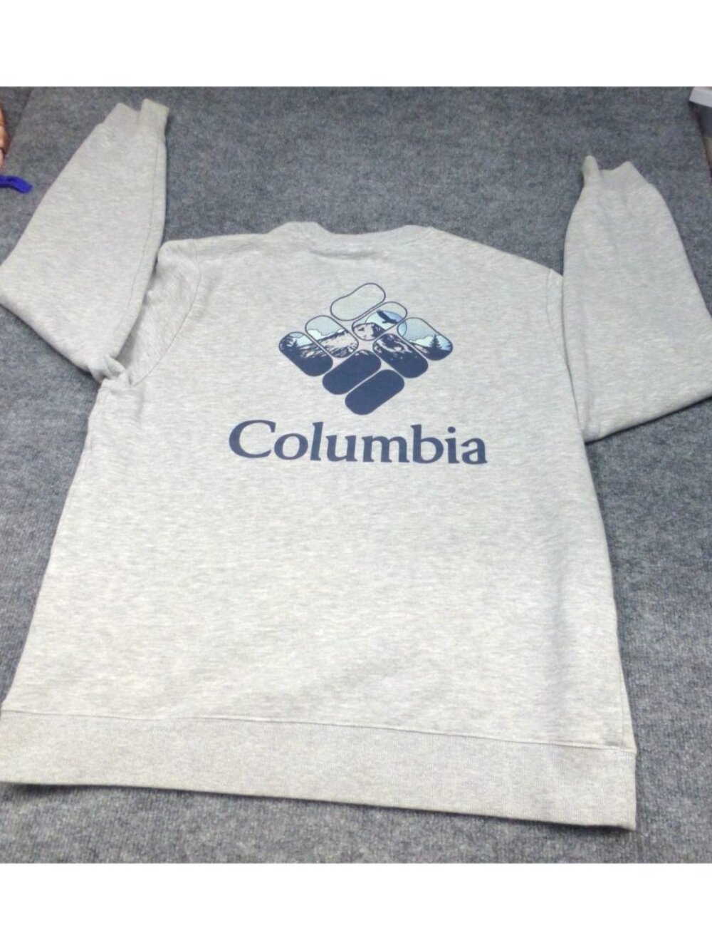 Columbia Gray‎ Crewneck Sweatshirt Medium Mens Casual Outdoor Wear